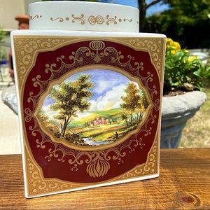 Vintage English Royal Cauldon Bristol Tea Caddy